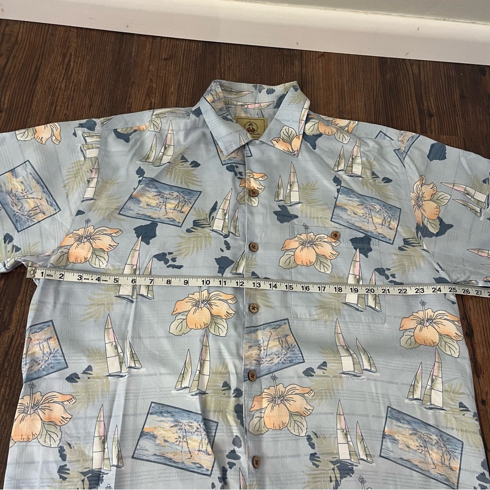 Joe Marlin Hawaiian Vacation Button Down Shirt Size Large - Picture 4 of 10